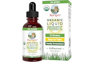 MaryRuth Organics USDA Organic Liquid Probiotic | Digestive Health | Probiotics for Women, Men, Kids | Acidophilus Probiotic | Vegan | Travel Friendly | 20 Servings