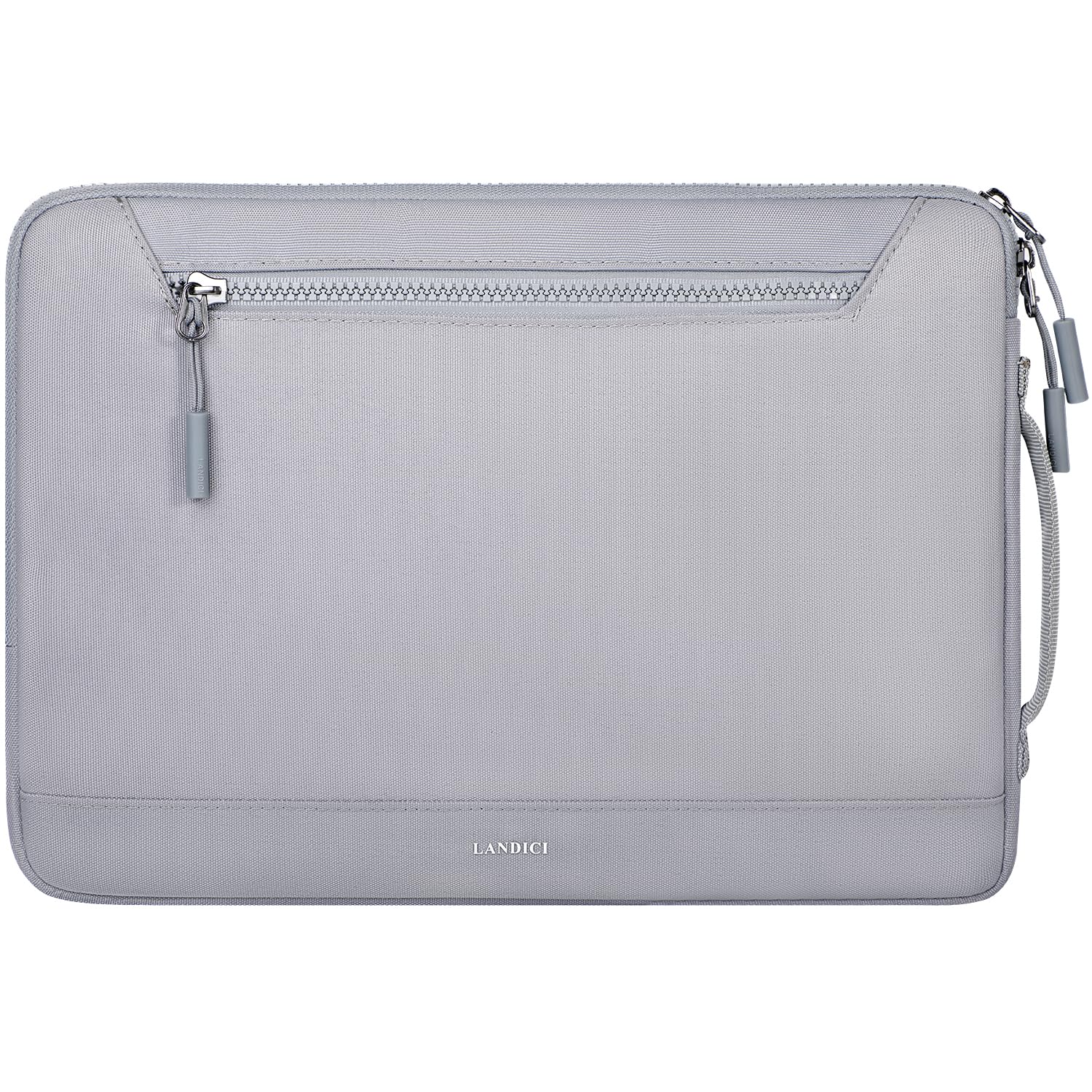 LANDICI 360°Protective Laptop Sleeve Case 13 13.3 Inch for MacBook Air 13 M1/M2/M3, MacBook Pro 13, Ipad Pro 13 2024, Waterproof Slim Computer Bag Cover with Handle, Gray
