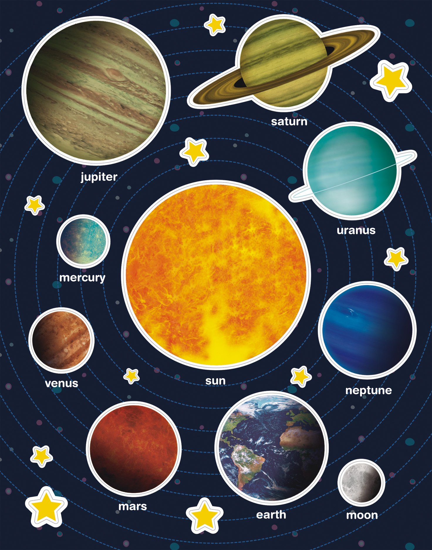 APLI Kids 15173- Bag of Gums, 2 Leaves, Solar System