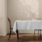Home Direct Extra Large Rectangular Tablecloth 150x300cm White 59x118 view 3
