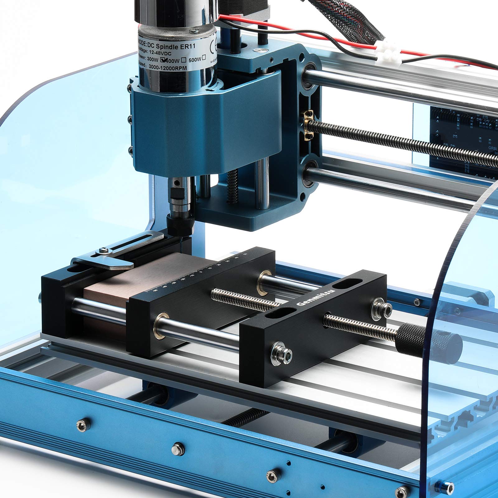 Aluminum Bench Vise Clamp DIY Desktop Worktable Vise Clamp for CNC 3018-PRO/PROVer/PROVer Mach 3/MX3/PROVER XL 4030, 10.2