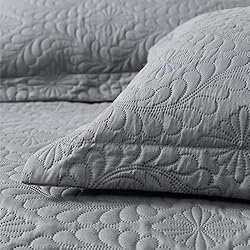 EXQ Home Quilt Set Full/Queen Size Grey 3