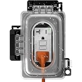 Sealproof 1-Gang Weatherproof In-Use Outlet Cover – Extra Duty, Lockable, Clear/Gray, Fits 18 Configurations, 3-Pack