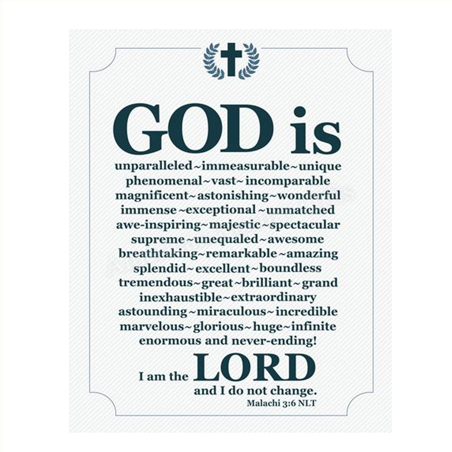 "God is ALL I Am the Lord and I Do Not Change