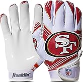 Franklin Sports Youth NFL Football Receiver Gloves - Kids Football Gloves Pair - NFL Team Logos and Silicone Palm