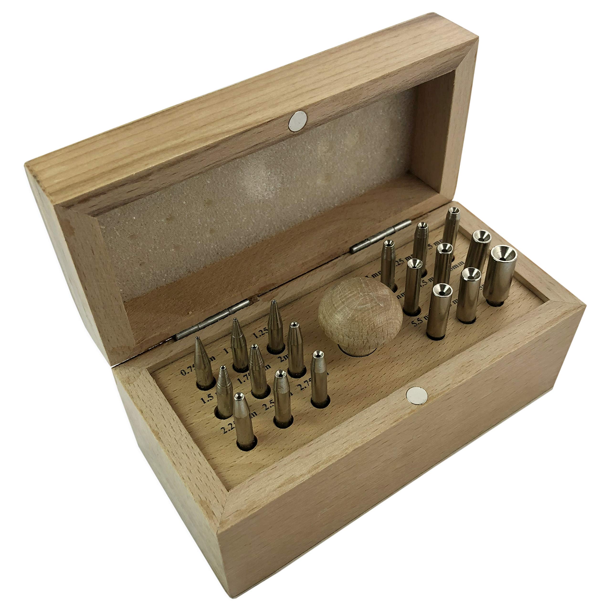 18 BEZEL SET : Jewellers Craft Round Punch Stone Setting Ring Setting Jeweler Tool (545)