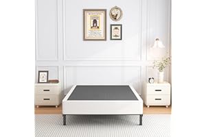 ROIL 10 Inch Twin Box Spring, Heavy Duty Metal Box Spring Mattress Foundation with Fabric Cover, 3500lbs Max Weight Capacity, Easy Assembly, Noise Free, Non-Slip