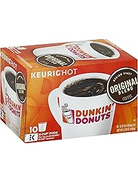 Dunkin' Donuts Original Blend Coffee for K-cup Pods, Medium Roast, For Keurig Brewers, 60 Count