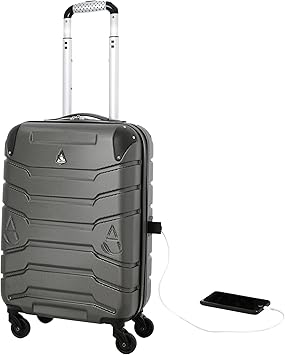 hard luggage with charger