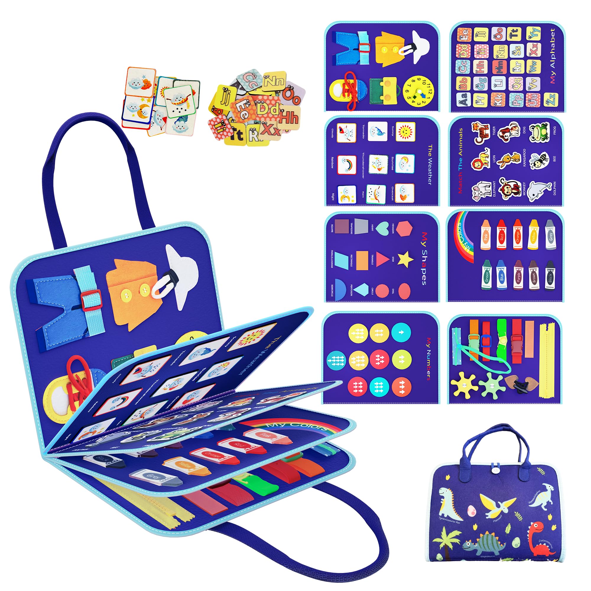 Busy Book for 1+ Year-Old Boys and Girls – Montessori, Sensory and Activity Toys — image 1