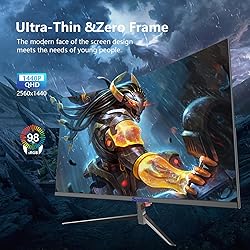Sealan 27inch 2k Curved Gaming Monitor QHD 165HZ