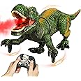 Remote Control Robot Dinosaur Toys for Kids 5-7,2.4G Electronic RC Walking Dinosaur Pet for Boys 4-7 with Spray & Light & Roar,Large Dino Toys for Kids 3-5 Year Old Christmas Birthday Gift (Green)
