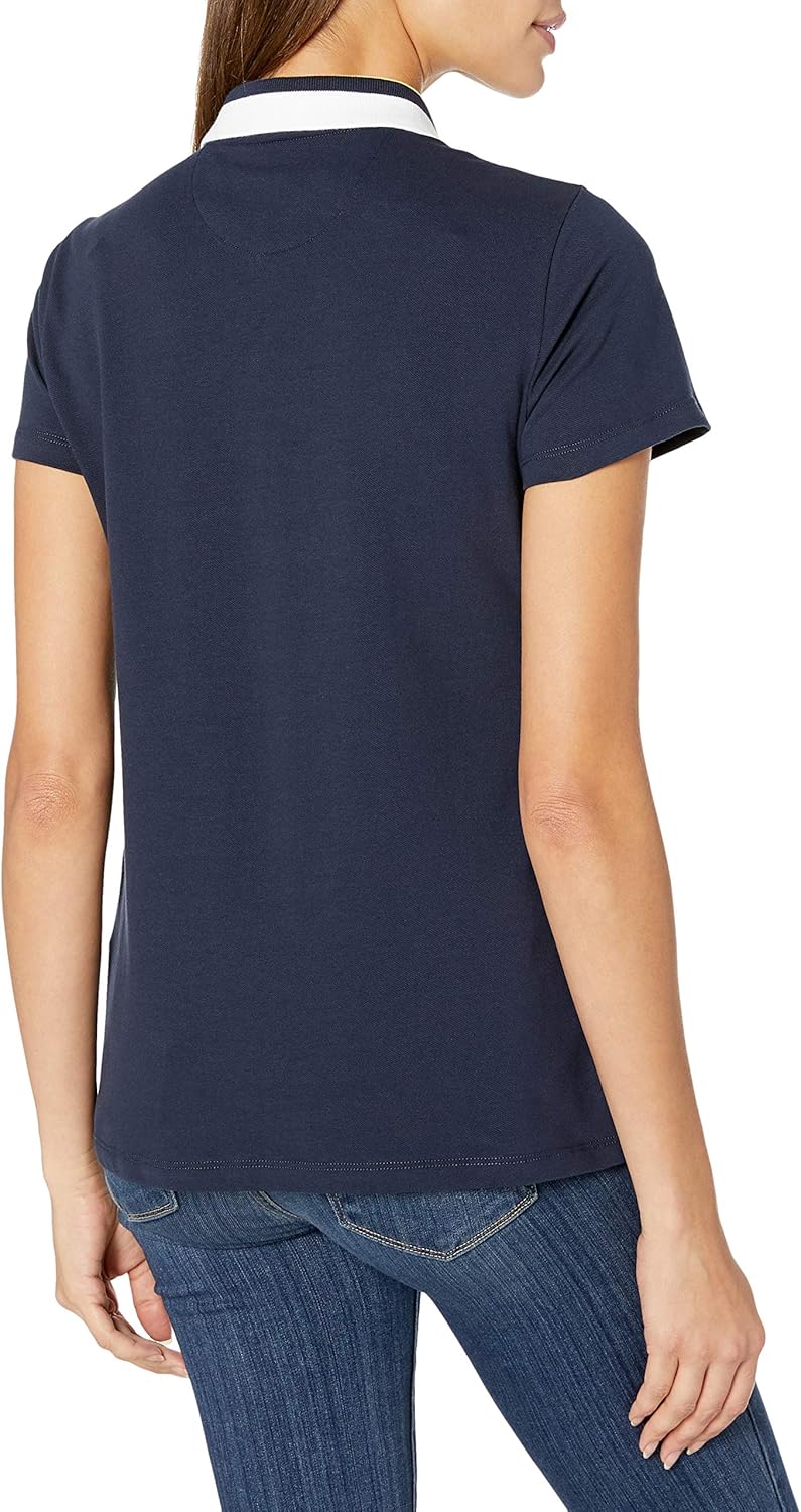 Nautica Women's Stretch Cotton Polo Shirt at  Women’s Clothing store