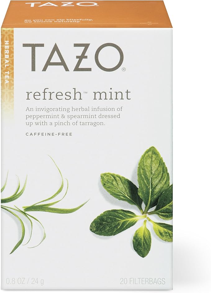 Amazon タゾティー リフレッシュ カフェインフリー ハーブティー ティーバッグ 海外直送品 Tazo 食品 飲料 お酒 通販