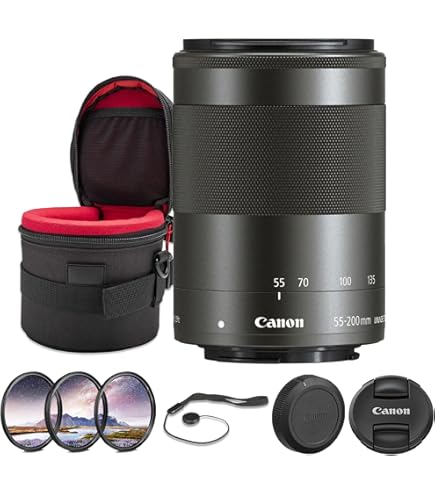 1月27日限定♪Canon EF-M 55-200mm IS STM シルバー Amazon.com : Canon EF-M 55-200 mm f/4.5-6.3 is STM Compact Zoom