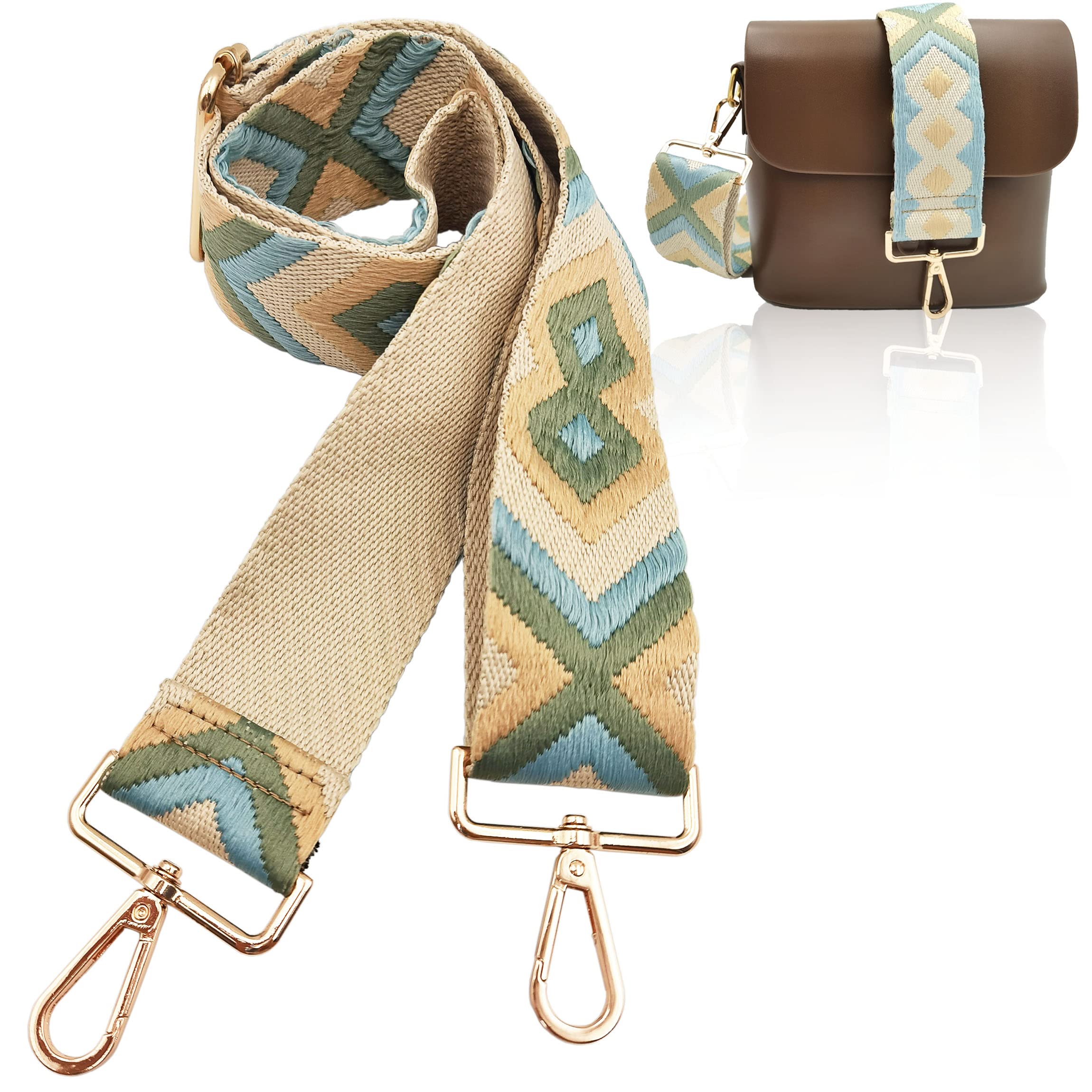 Adjustable Wide Shoulder Strap Replacement Belt Crossbody Canvas Bag Handbag