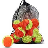 Magicorange Tennis Balls, 20 Pack Low Compression Stage Tennis Ball | for Beginners Youth Kids Training Practicing with Mesh Bag for Easy Transport