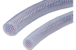 Kuriyama - K3150-06X300 Kuri Tec K3150 Series RF Standard Wall PVC Food and Beverage Hose, 225 psi, 300' Length x 3/8" ID, Clear/Blue Tint