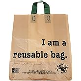 Reli. Shopping Bags, Reusable (250 Count Bulk; 2.25 mil Thick) | Recyclable Kraft Shopping Bags for Restaurant, Take Out, Retail, Grocery | (12" L x 6.75" W x 14" H) (Brown)