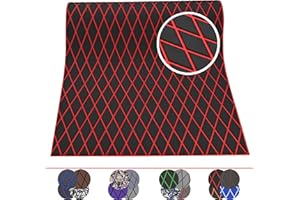 KT GuoMei 102.3" X45.2” Diamond Pattern Sea Deck Self-Adhesive Boat Flooring Eva Foam Decking Marine Non-Slip for Motorboat Fishing Boat Yach