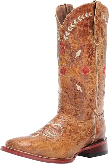 botas vaqueras cuadradas para mujer