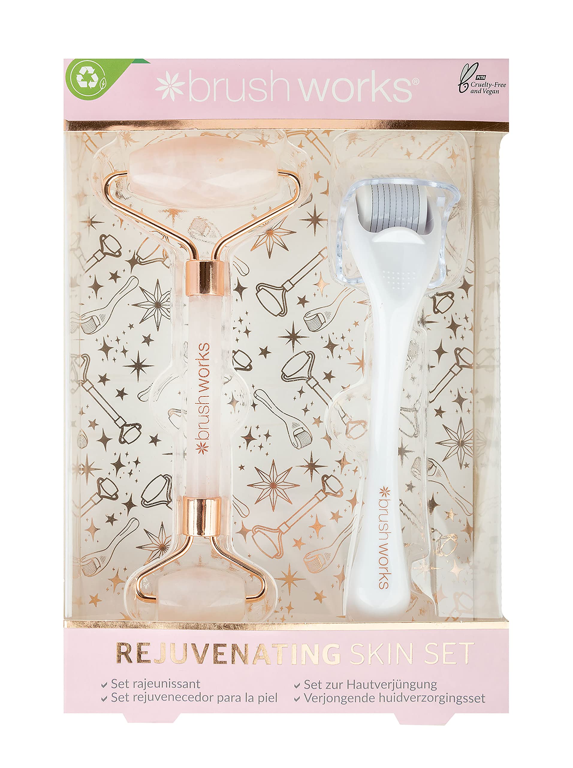 Brushworks Rejuvenating Skin Set, Pink, One Size