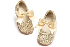 PHIRAMIN Toddler Girl Mary Jane Dress Shoes-Little Girl School Uniform Shoes for Wedding Party