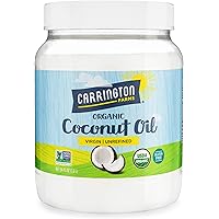 Carrington Farms Organic Virgin Cold Pressed Coconut Oil for Cooking, Nutrient Dense, Unrefined, Perfect for Baking or Sautei