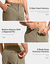 G Gradual Mens Golf Pants Stretch Dress Casual