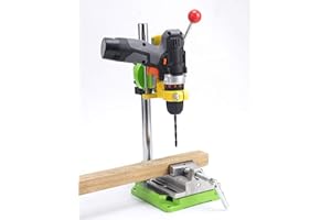 AMYAMY Floor Drill Press stand with aluminum vise/Rotary Tool Workstation Drill Press Work Station/Stand Table for Drill Workbench Repair,Drill Press Table,Table Top Drill Press90° Rotating Fixed Frame