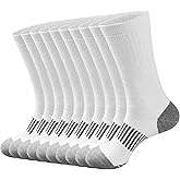 ECOEY Men's Work Boots Athletic Running Crew Socks, Dry-Tech Moisture Wicking Heavy Cushion Multi Pack