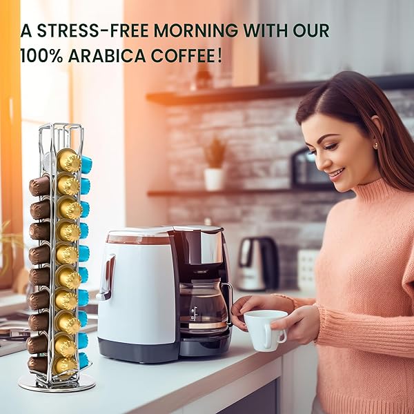 COFFEE ESPRESSO CAPSULES 10 COUNT COFFEE PODS, MEDIUM & DARK ROAST COFFEE CAPSULES ESPRESSO COFFEE, COMPATIBLE WITH NESPRESSO ORIGINAL LINE, 10 COUNT (PACK OF 1)