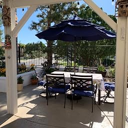 Amazon Com Eliteshade Sunbrella 9ft 3 Tiers Market Umbrella Patio Outdoor Table Umbrella With Ventilation And 5 Years Non Fading Top Heather Beige Garden Outdoor