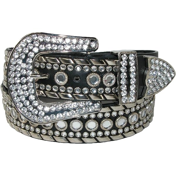 Amazon.com: Western Rhinestone Silver Studded Faux Fur  display picture 1