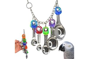Bonka Bird Toys 1969 Spoon Delight Medium Large Parrot Bird Toy African Grey Parrot Amazon Conure and Similar Birds