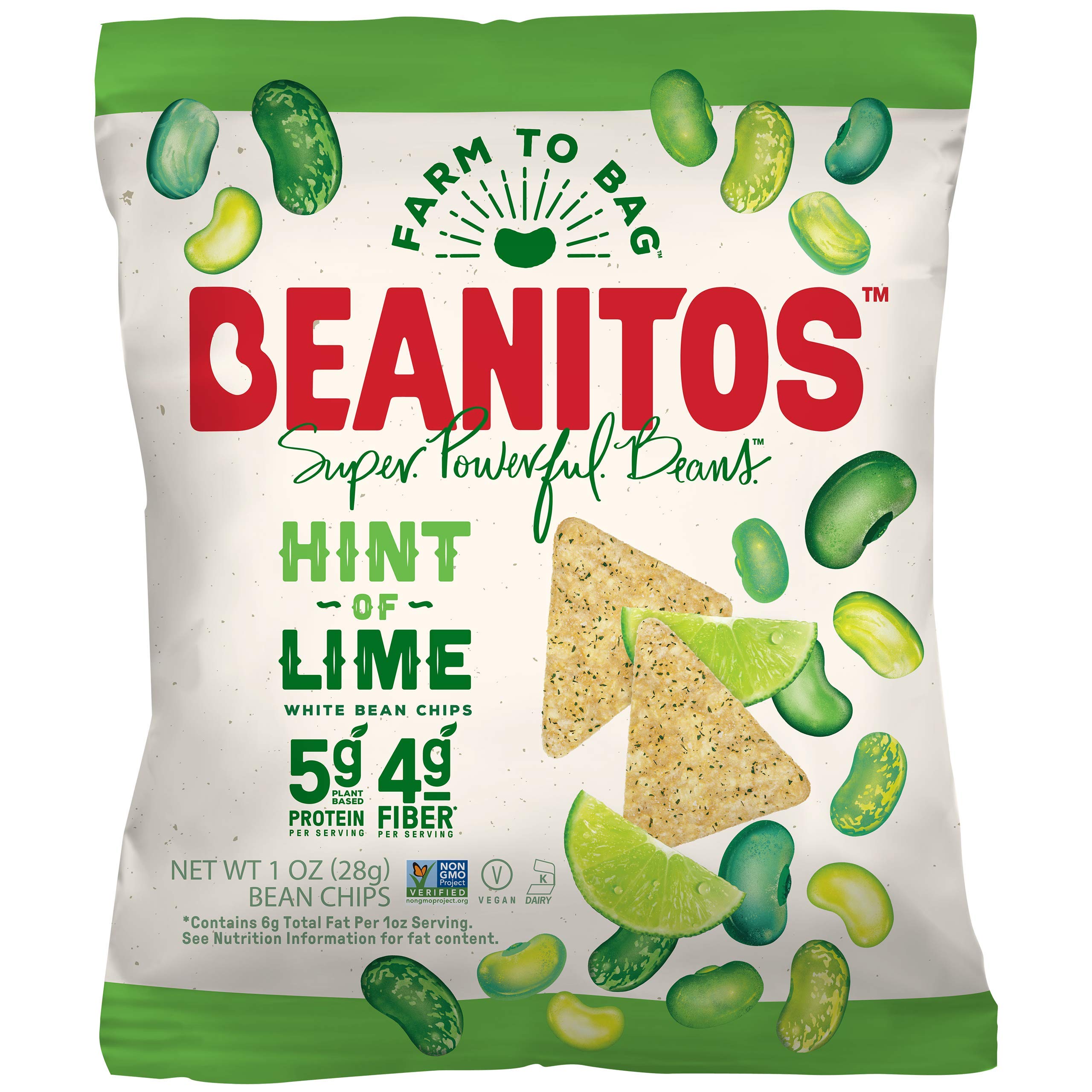 Beanitos Nacho Nation White Bean Chips Plant Based Protein