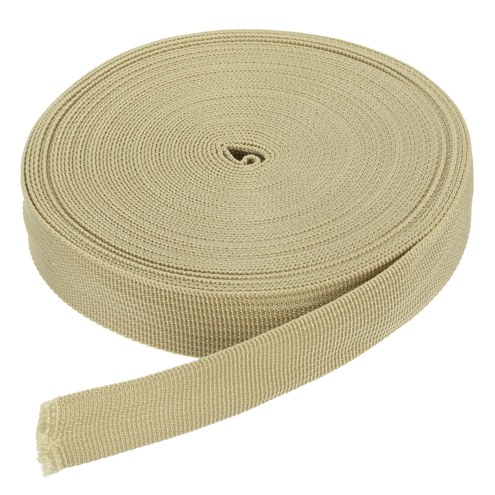 DMiotech 10 Yard x 1 Inch Width Nylon Webbing Strap Poly Flat Webbing Strapping for DIY Craft Backpack Strapping, Sewing, Outdoor Gear Repair, Khaki