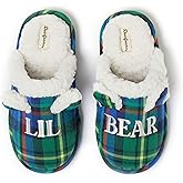 Dearfoams unisex-child Gifts for Kids Matching Christmas Holiday Lil Bear and Baby Bear