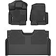Husky Liners WeatherBeater Front & 2nd Seat Floor Liners #94041 - Fits 2015-21 Ford F-150 SuperCrew with carpeting, Black
