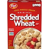 Post Original Shredded Wheat Breakfast Cereal, 16.4 Ounce Box, 6 Pack | High Fiber Breakfast Option With Crisp Biscuit Pieces, Classic Flavor And Non-GMO Project Verified Ingredients