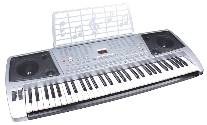 VARILANDO® Keyboard mit LED-Display Heim-Keyboard Home-Keyboard Midi in/out