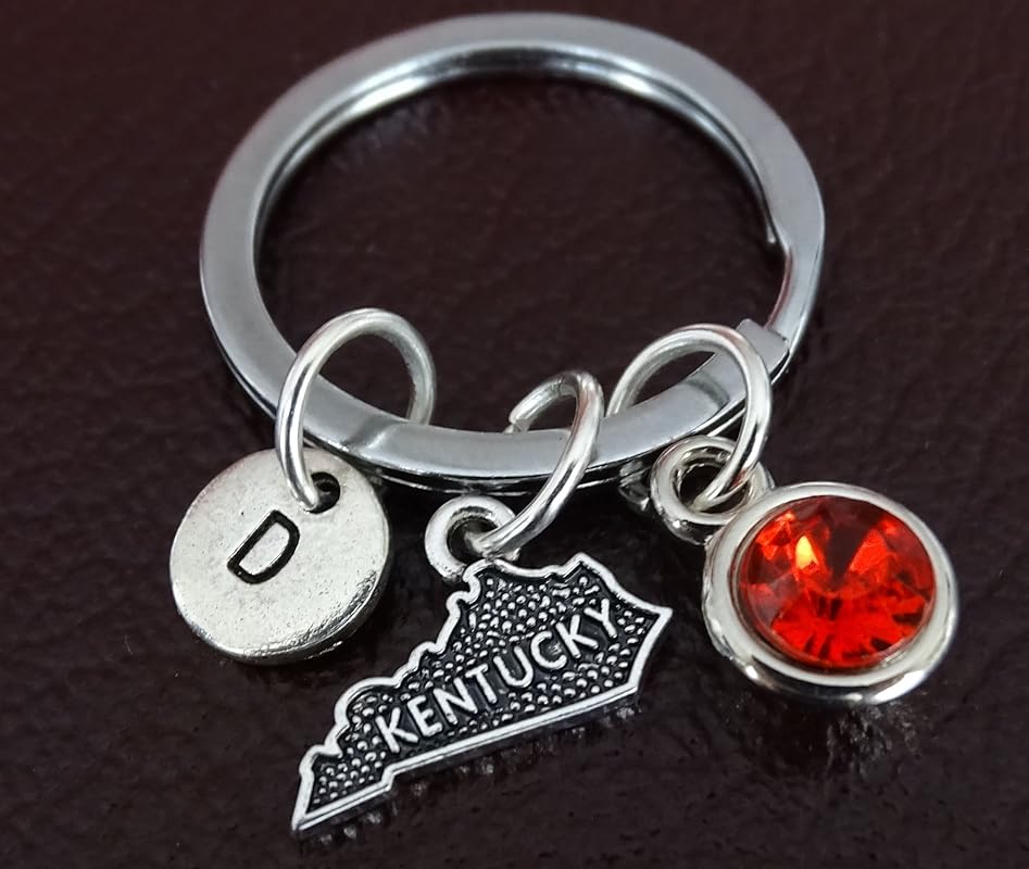 Kentucky Keychain, Kentucky Charm, Kentucky Pendant