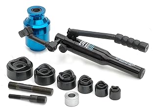 Pro-Lift-Montagetechnik 12t Blechlocher Set, hydraulisch, in allen Ebenen schwenkbar, 22,5mm - 61,5mm, KL12, 00243