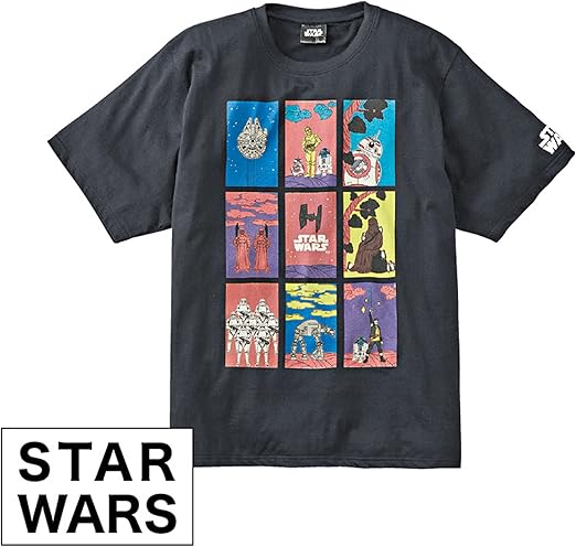 Amazon 3lサイズ メンズ Star War スターウォーズ 和柄 Tシャツ ブラック アニメ 萌えグッズ 通販
