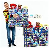 Pickmesh 1 Pcs Extra Large Birthday Bag 31.5x23.6x7.9 Inch Colorful Happy Birthday Gift Bag Oversize Non Woven Fabric Wrapping Pouch for Wedding Baby Shower Party Giant Present Wrap Supplies