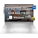HP ENVY x360 Touch-Screen Laptops for College Student & Business, 15.6" FHD 12th Generation Intel Core i7-1260P, 32GB RAM, 1T