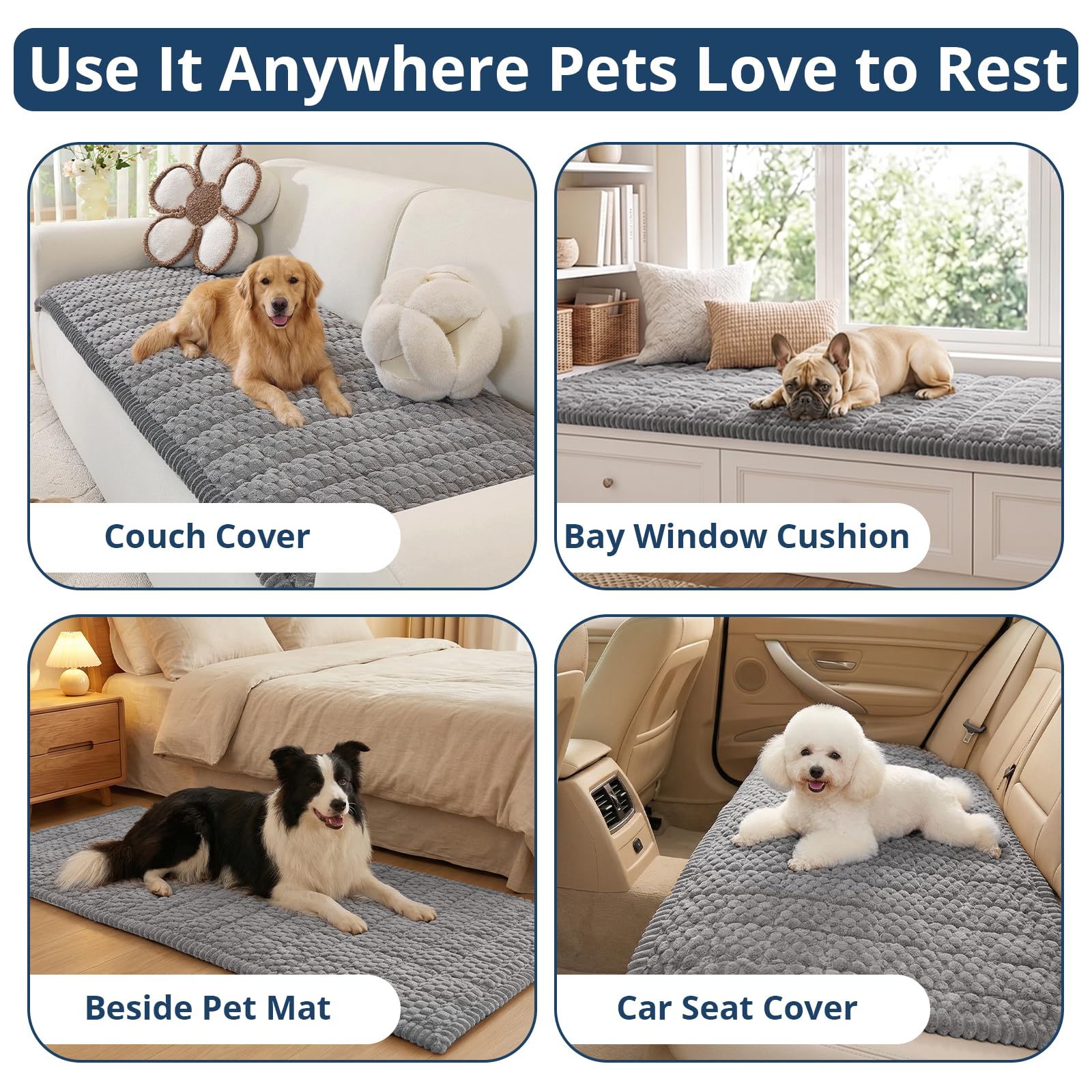 Condition photo showing New/Like New for ostepdecor couch cover for dogs, washable non slip sofa cover for pets, soft couch covers for sofa,