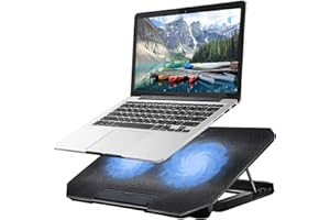 Laptop Cooling pad Laptop Cooler Stand Laptop Fan Cooling pad for 11-15.6 Inch Gaming Notebooks, 2 Turbine Fans,4 Angle Adjus