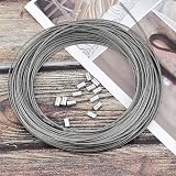 Netspower Stainless Steel Wire Cable 1.5mm x 30m Heavy Duty with 20 Crimp view 5