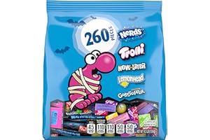 Halloween Candy Classic Fun Trick-or-Treat Assortment with Nerds, Trolli, Now and Later, Lemonhead, Gobstoppers, 260 Pieces, 69.3 Ounces, Variety Bag